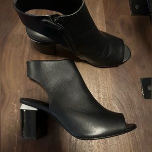 USED- Tory Burch Jones Cut Out Black Booties-